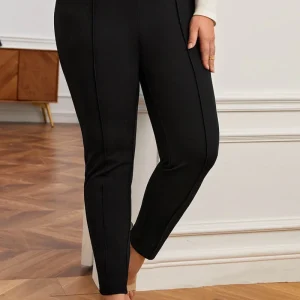 Pantaloni dama marimi mari cu catarama PTS003